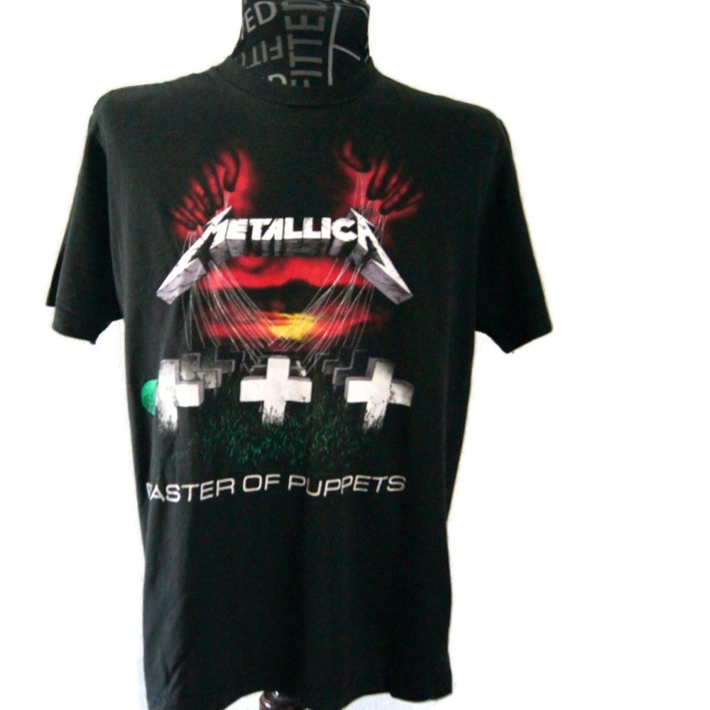 Metallica Master Of Puppets Tour T-shirt 2007 Grunge Rock Band Tee